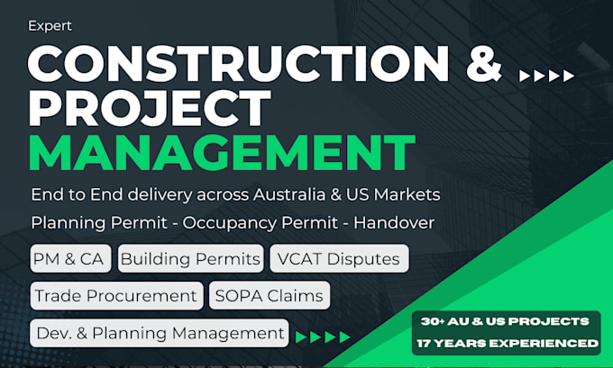 your construction project manager for residential and commercial build