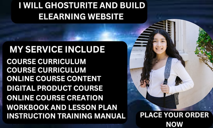 develop lesson plans, online course materials, and a comprehensive curriculum
