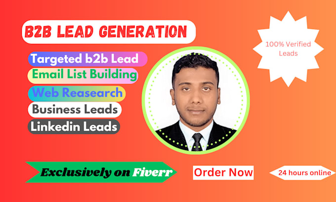 b2b lead generation,data entry,web reasearch for any industry