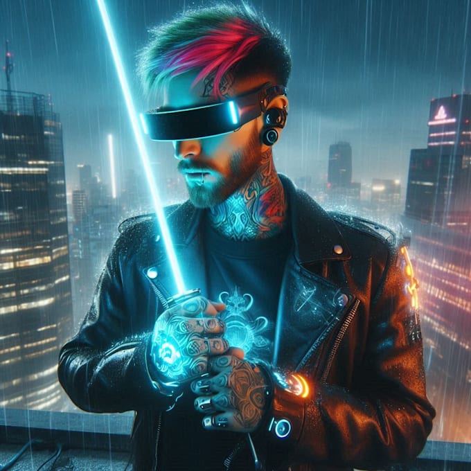 Make character design concept art for sci fi, cyberpunk by Nhgjfdm | Fiverr