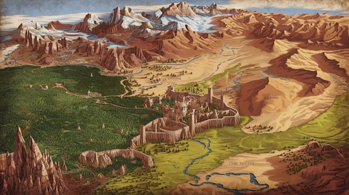 draw fantasy maps and city maps