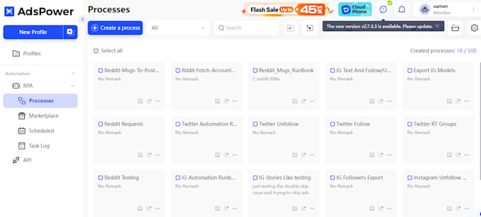 automate your manual tasks in adspower, openbots ,uipath rpa bot