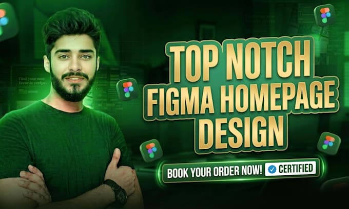 create top notch figma homepage design