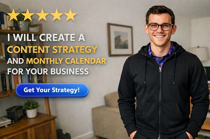 create a content strategy and monthly calendar for your business