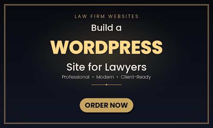 build a professional wordpress website for law firms