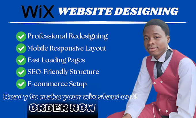 do wix website redesign, wix website design, redesign wix website