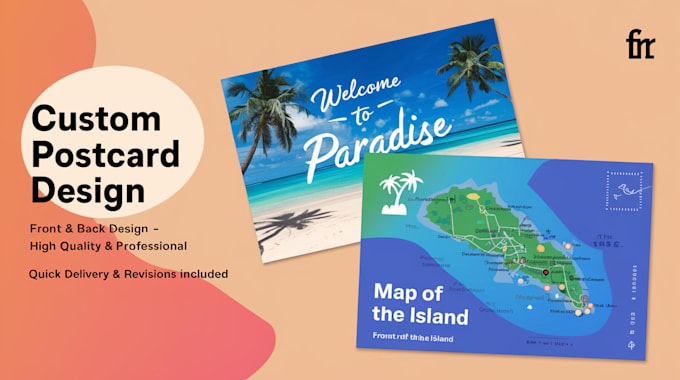 design a professional custom postcard