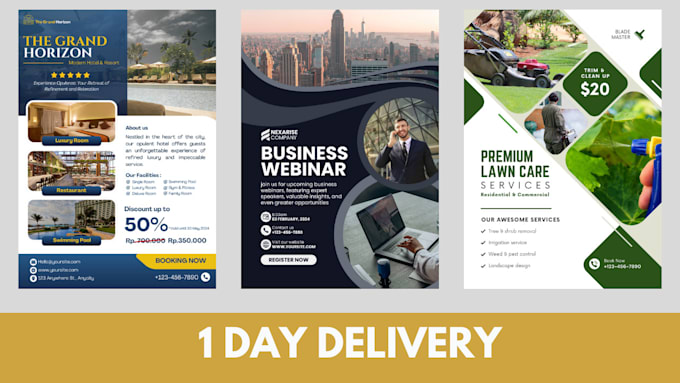Design flyer to increase your brand visibility by Juliankw | Fiverr