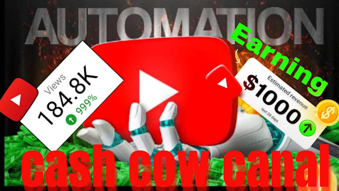 create  youtube cash cow channel, cash cow videos, ai animation for kids videos