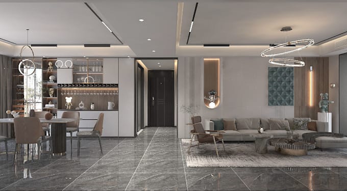 exclusive stunning interior design ,3d floor plan, realistic sitting room,3d cgi
