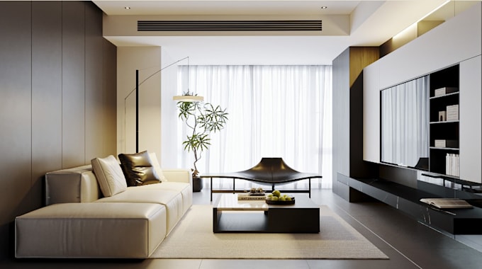 design your interior, architecture,living room dinning room,kitchen walkthrough