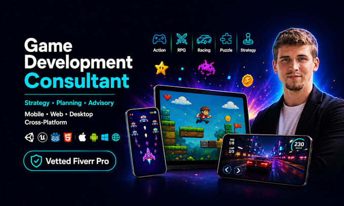 develop a complete 2d or 3d game in unity or unreal engine