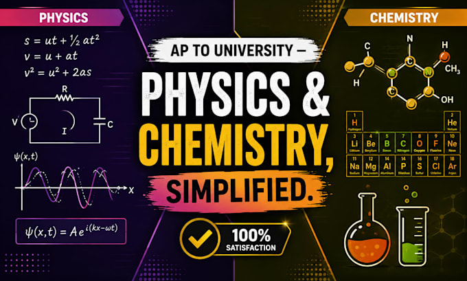 solve physics and chemistry problems from ap to any level