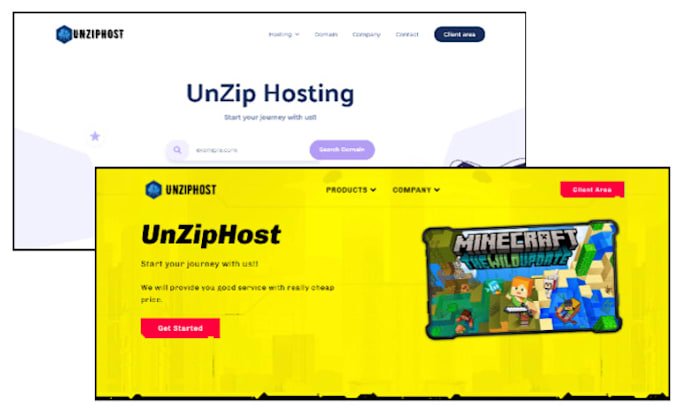 do minecraft website with wordpress and whmcs for you