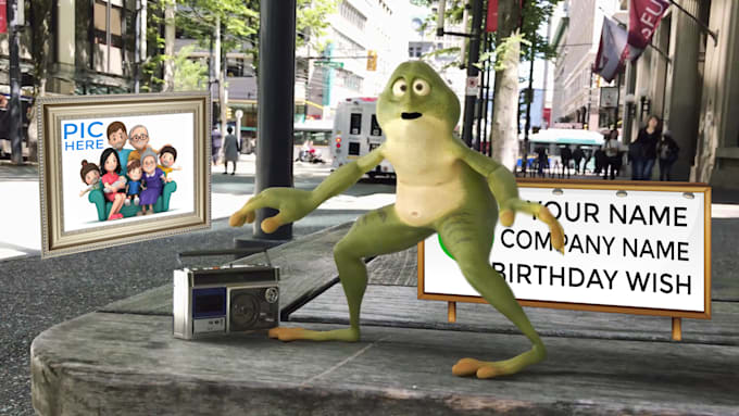 deliver funny birthday video or any message