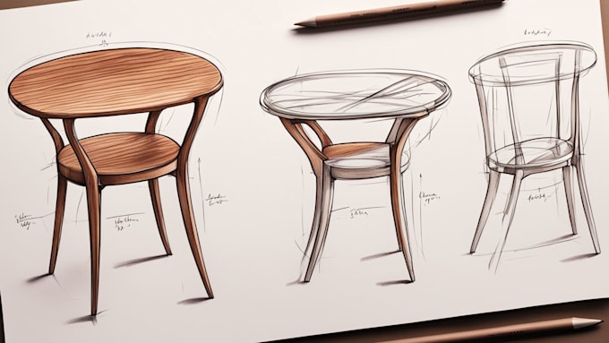 develop industrial and product design concept by sketches
