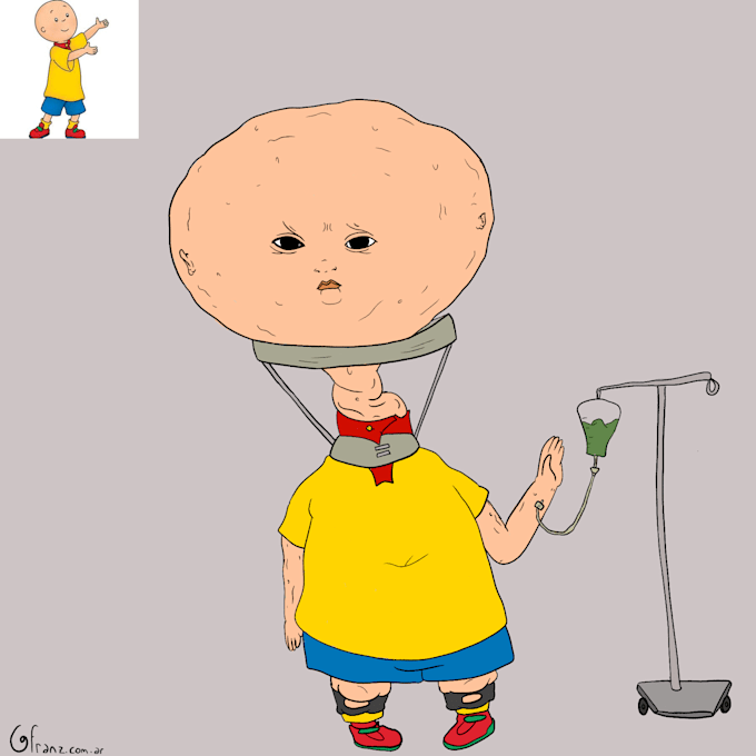bizarre cartoons and grotesque