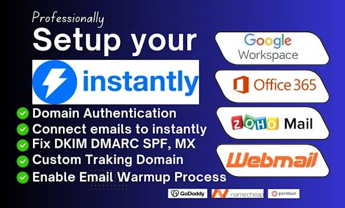 professionally setup instantly ai for email warm up and cold email outreach