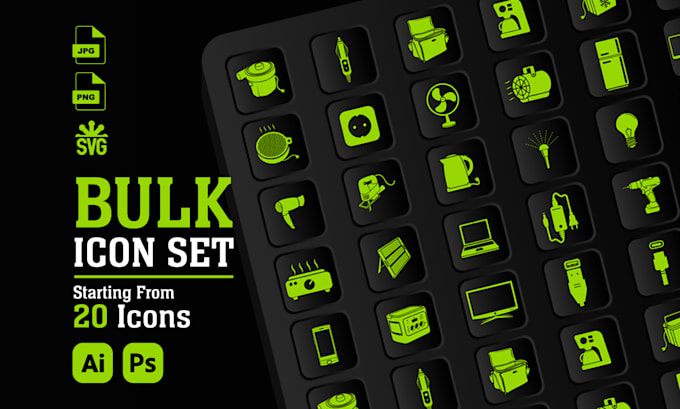 create custom hand drawn web icon set