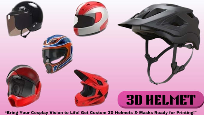 model 3d helmet, wearable cosplay mask, armor mask props for 3d printing