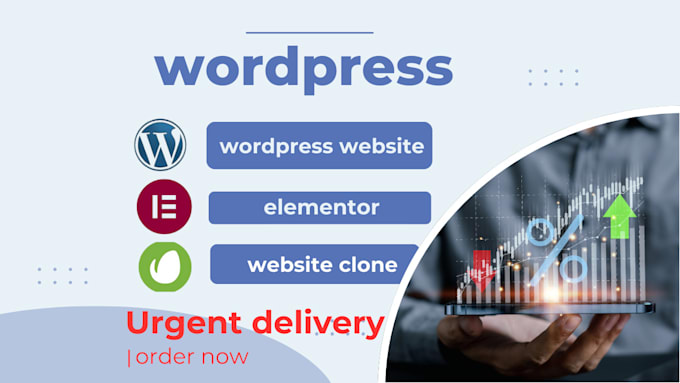 urgently create a responsive wordpress website using elementor clone any website