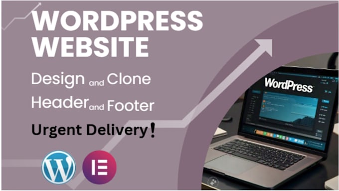 design, clone website and install header, footer