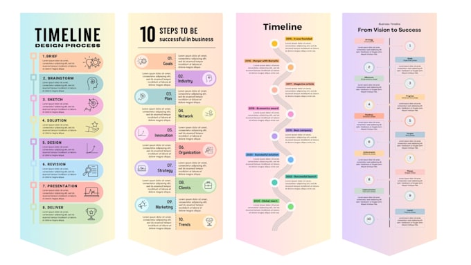 Design best infographic, roadmap, flowchart, illustration