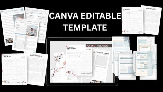 design canva editable digital downloads canva templates editable canva design