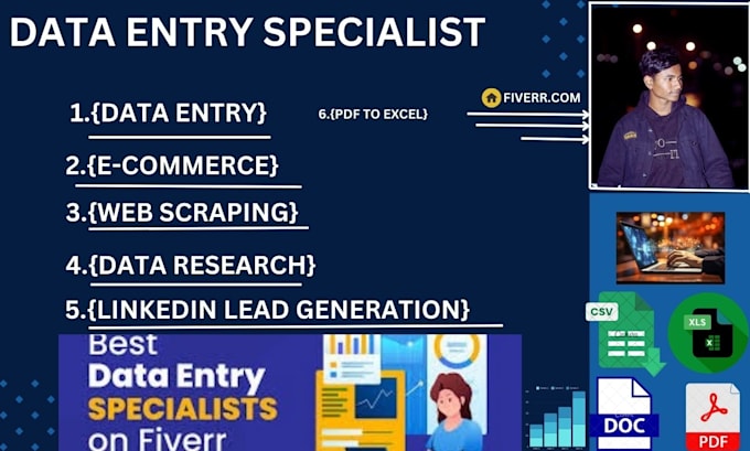 be data entry specialist