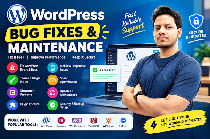 fix wordpress errors, bugs, problems and provide website support