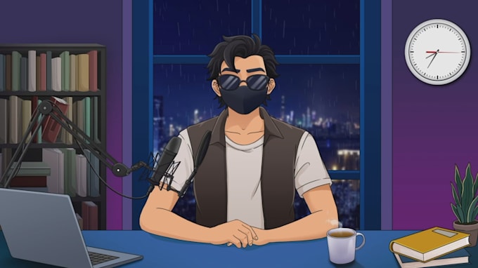 create podcast animations for your character