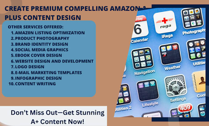 create premium compelling amazon a plus content design