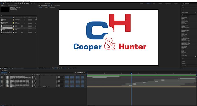 crete a simple logo animation