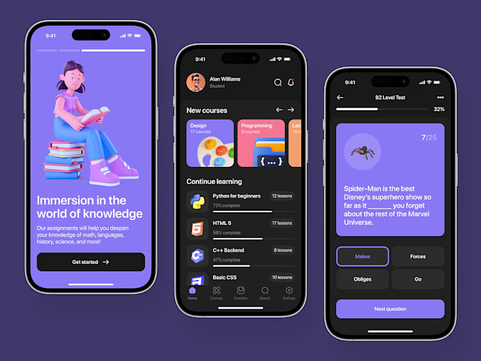 How To Create A Learning App Build educational app, learning app, kids learning app, online course ...