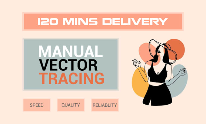 do quick image vector tracing and logo redraw in 3 hours