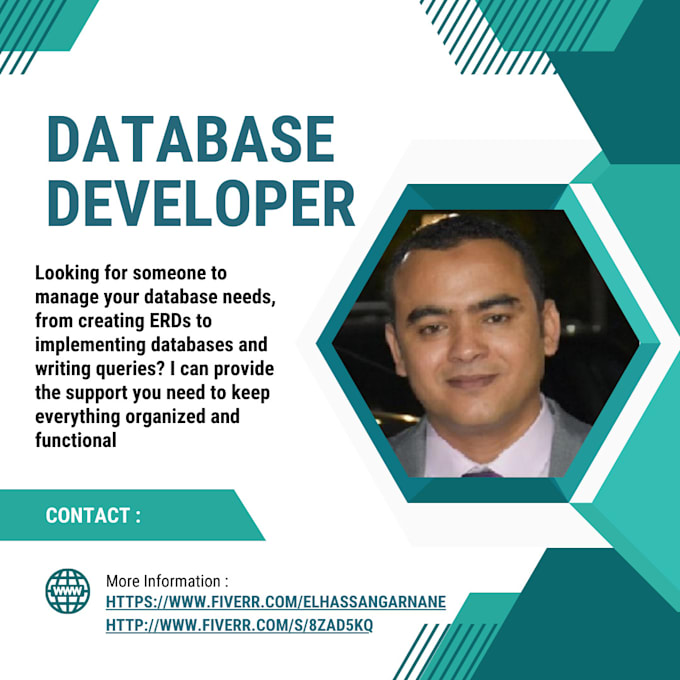 develop sql queries and manage databases on oracle, sql server, mysql, and mss