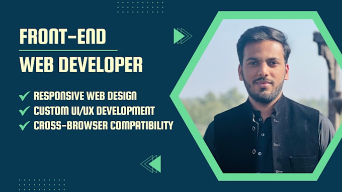 build responsive front end website with modern design