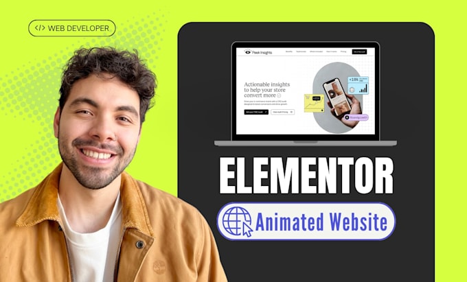 design a responsive wordpress website with elementor pro