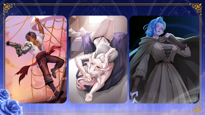 help you making anime style illustration art
