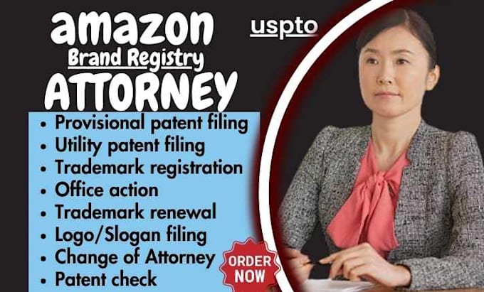 be your licensed trademark registration attorney, patent check, uspto for amazon