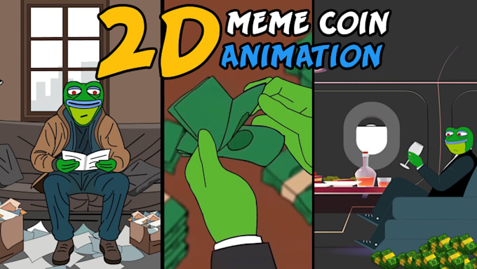 craft meme coin 2d animations videos