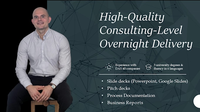 provide overnight business presentations, documents etc