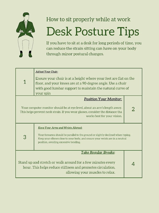 provide expert ergonomic assessment for better posture