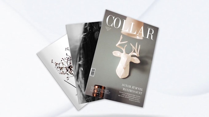 do 3d magazine book animated promo video