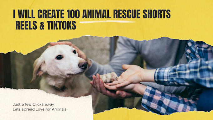 create 100 animal rescue shorts