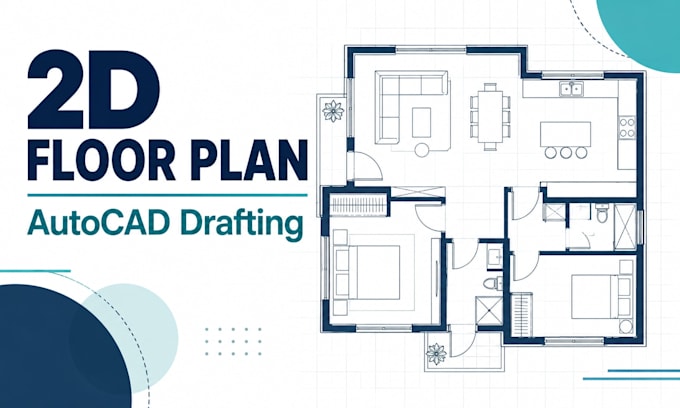 draft a 2d architectural floor plan in autocad