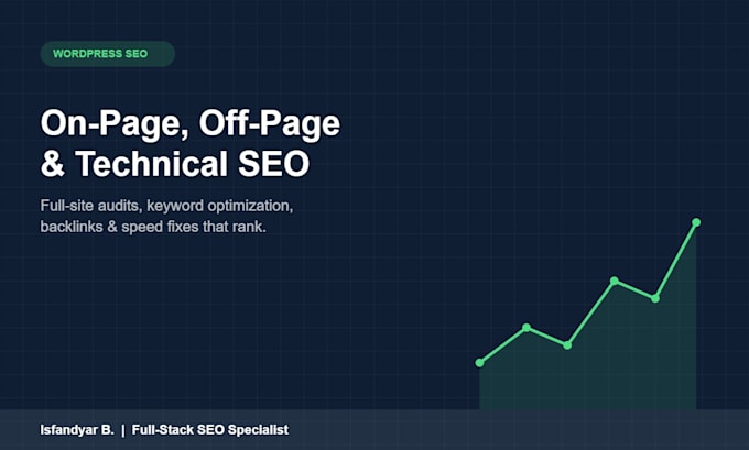 do SEO off page, on page and technical of your wordpress website