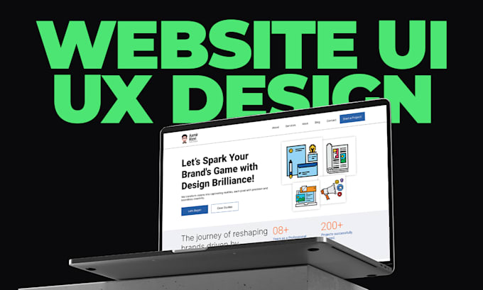 Provide website ui ux design and responsive web landing page by ...
