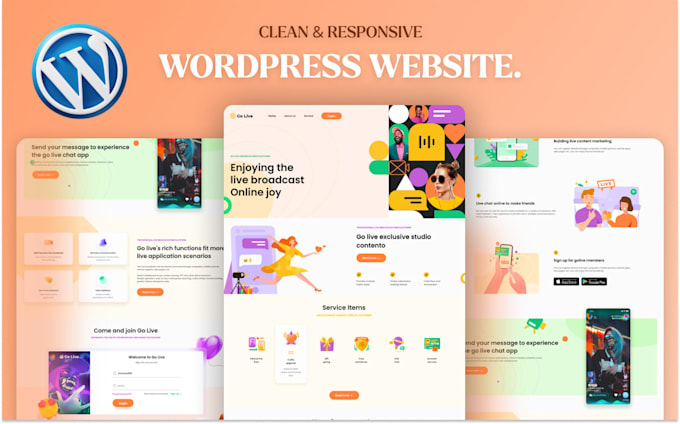 design and wordpress website development with responsiveness
