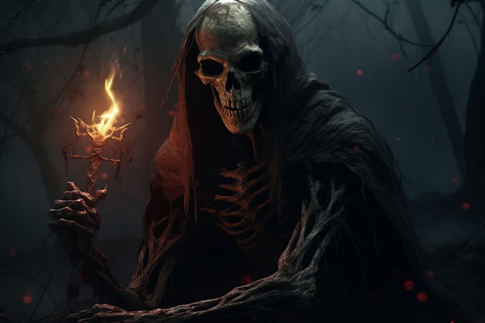 draw horror or fantasy monster or creature